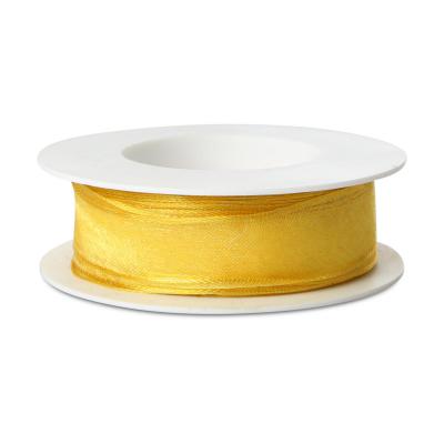 Webkante mit Draht gelb