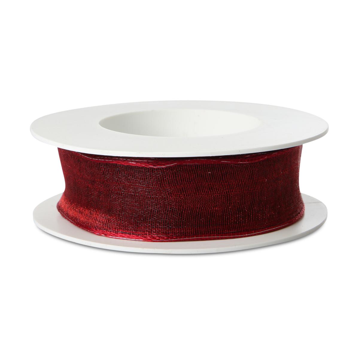 Webkante mit Draht bordeaux