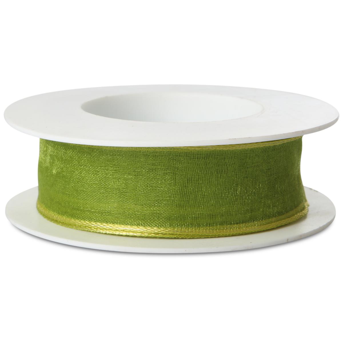 Webkante mit Draht grün