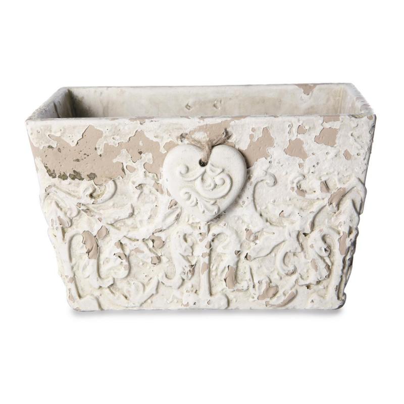 Antik-Schale eckig mit Herzhänger