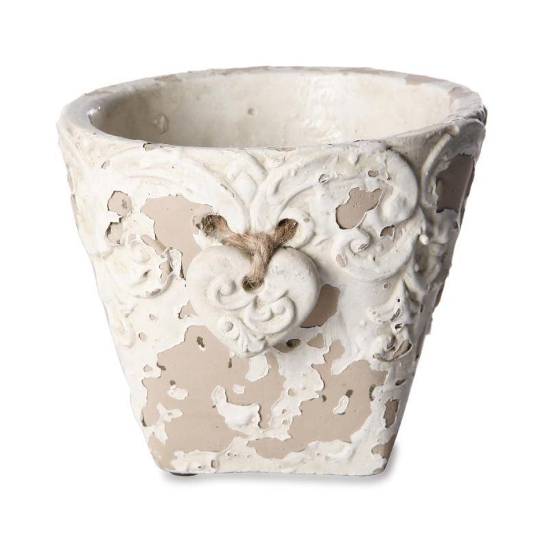 Antik-Topf mit Herzhänger