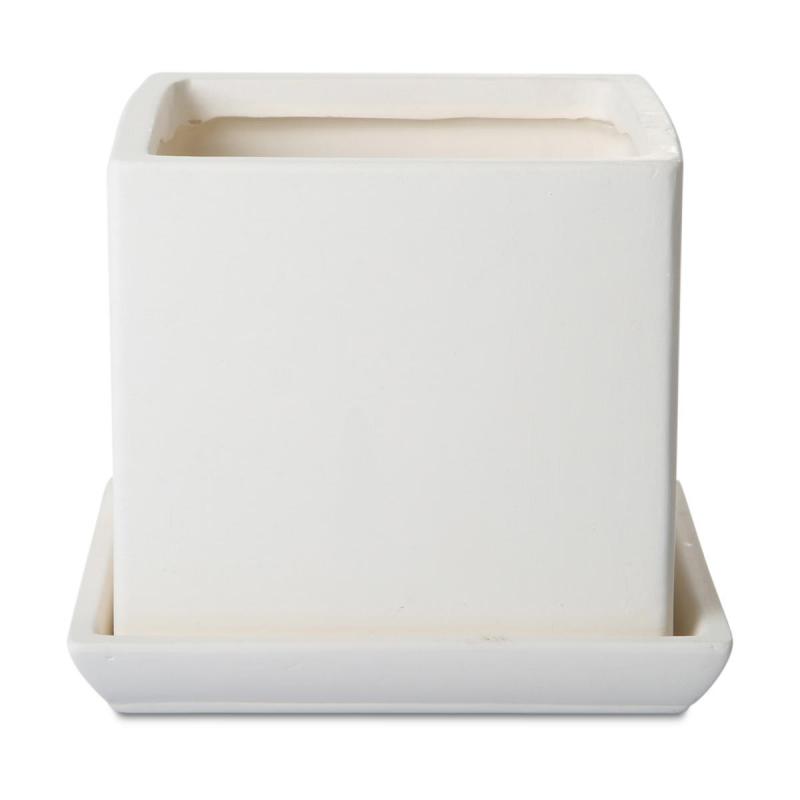 Topf Kubus mit Teller