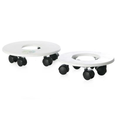 Riviera Pflanzenroller 6 Rollen - wei&szlig;