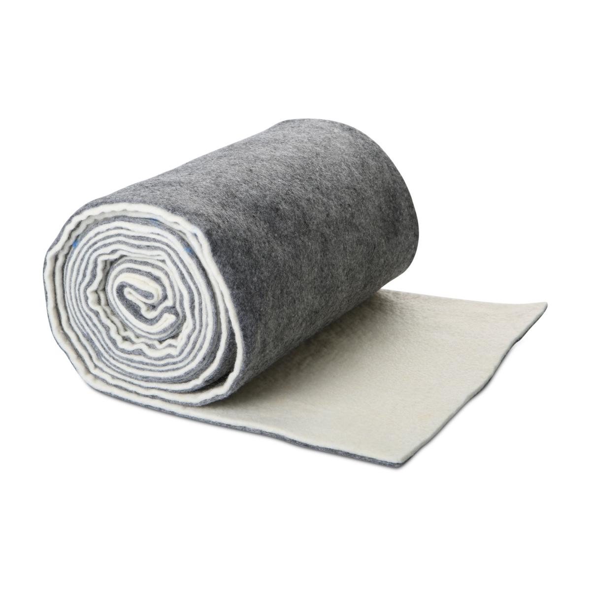 Filz zweifarbig 400g 30cm creme/grau