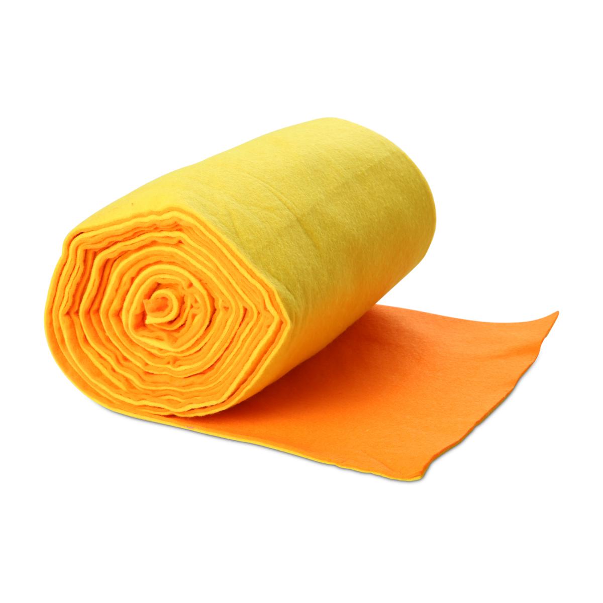 Filz zweifarbig 400g 30cm gelb/orange