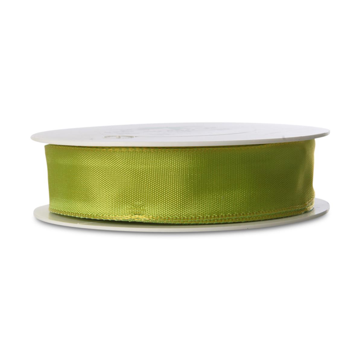 Band mit Drahtkante apfelgrün