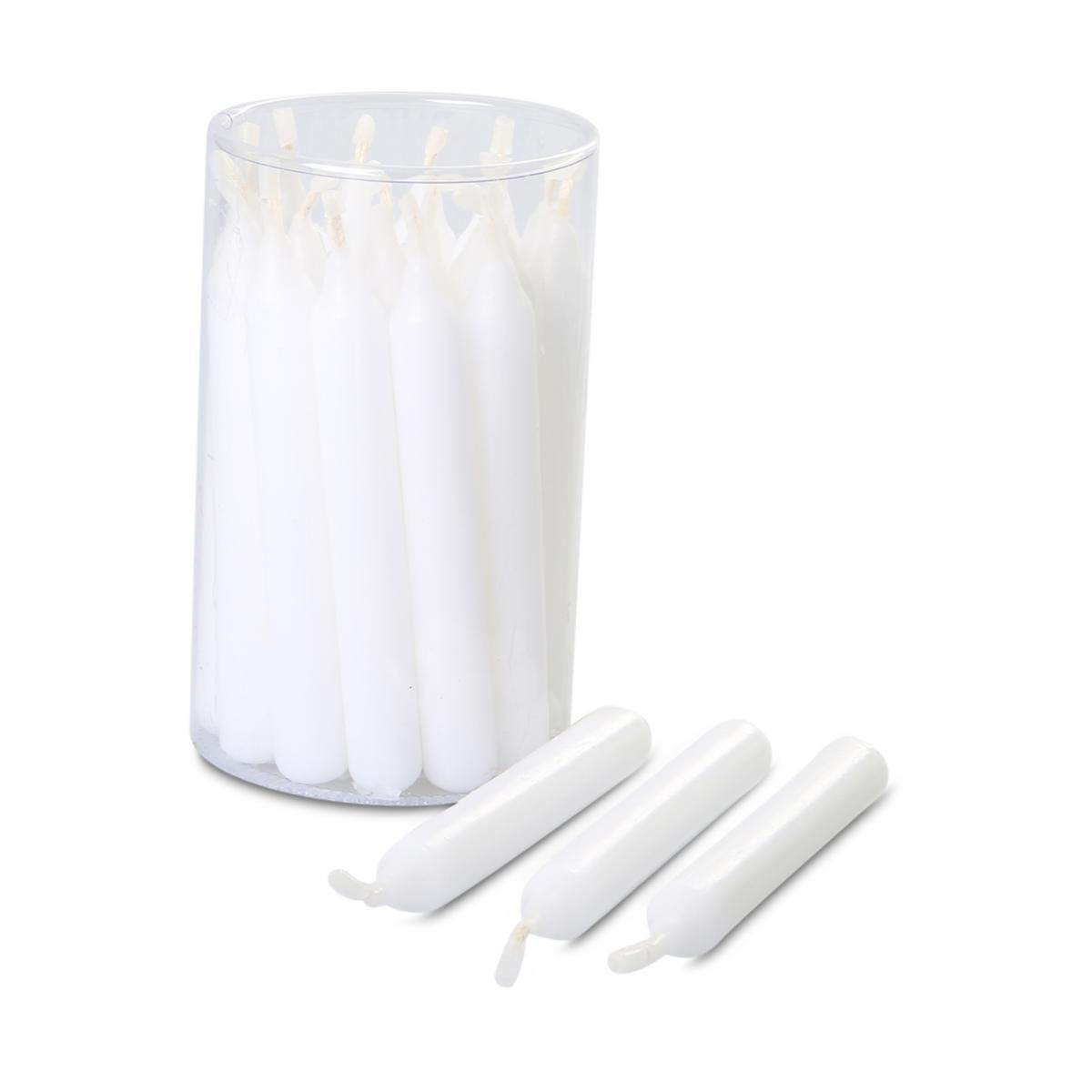 Baumkerze getaucht weiss