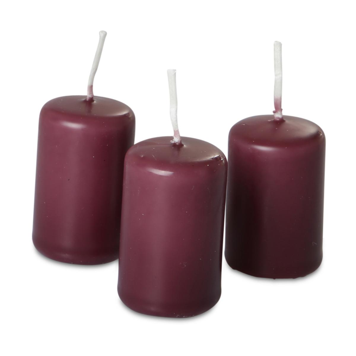 Flachkopf-Stumpen getaucht bordeaux
