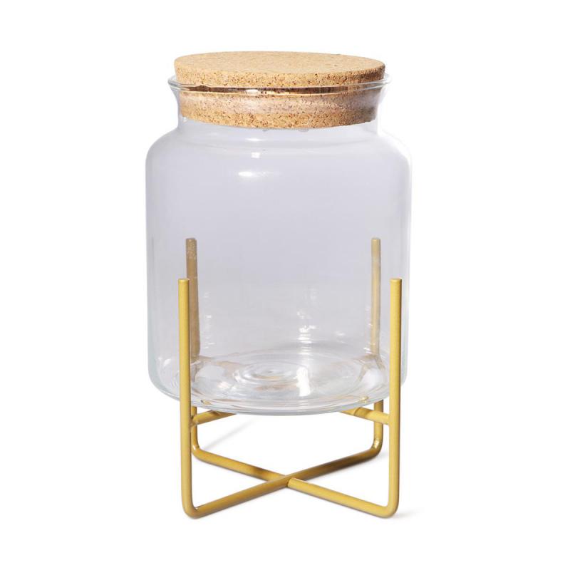 Pflanzgefäß mit LED auf Ständer