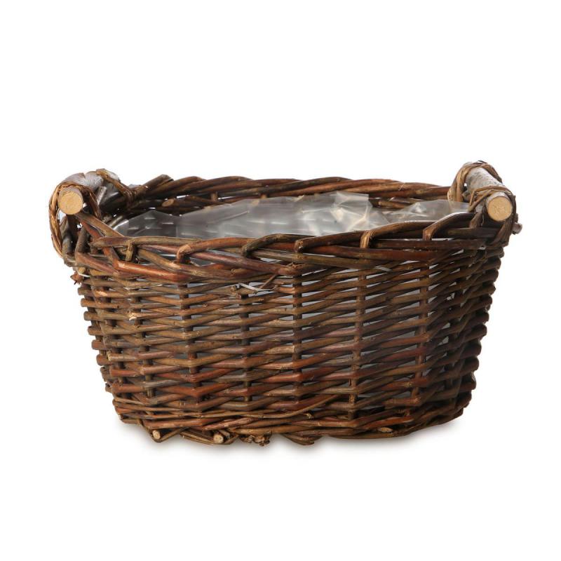 Korb mit Holzgriffen