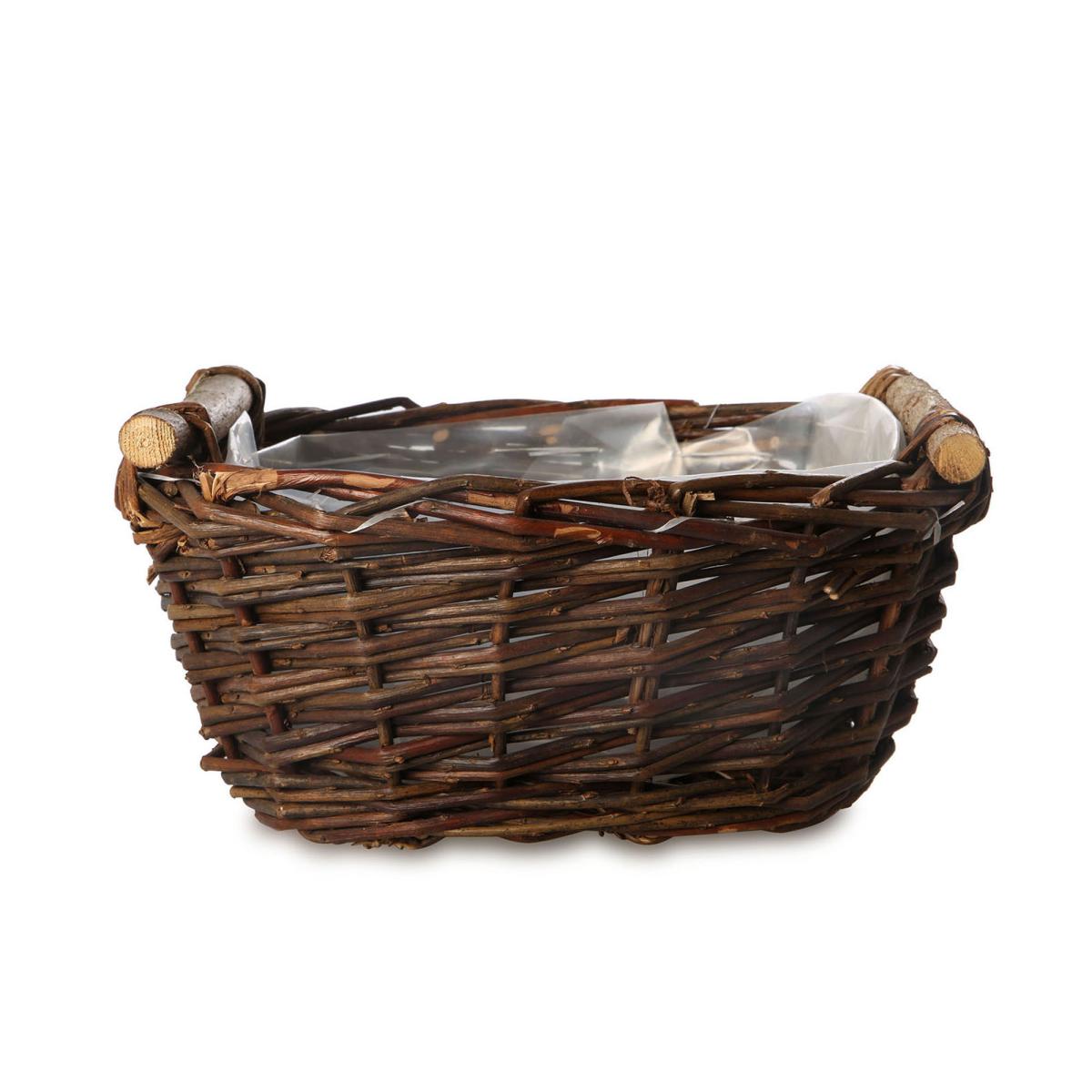Korb mit Holzgriffen