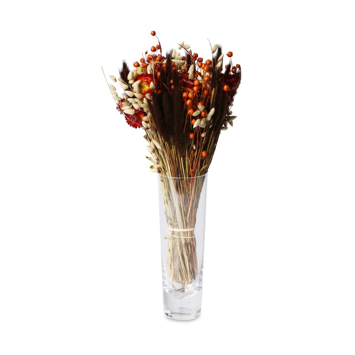 Herbst-Strau&szlig; Trockenblumen dunkelorange