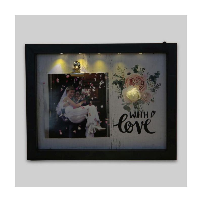 Fotorahmen LED "WITH LOVE"