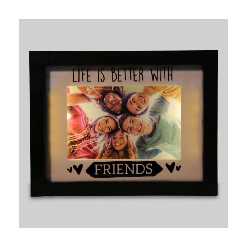 Fotorahmen LED "LIFE IS BETTER"