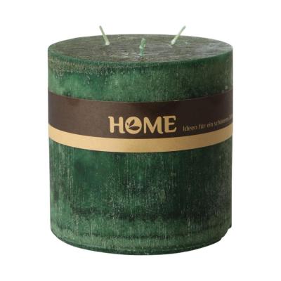 Mehrdochtkerze durchgefärbt grün