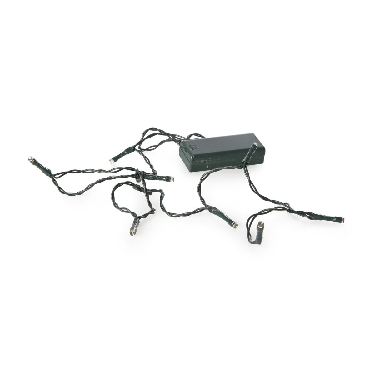 LED 10-Lichterkette innen bat. 0,3m+1m