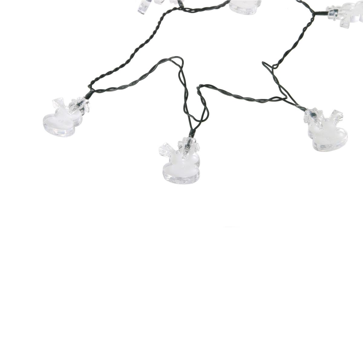 LED 50-Lichterkette Schneemänner außen