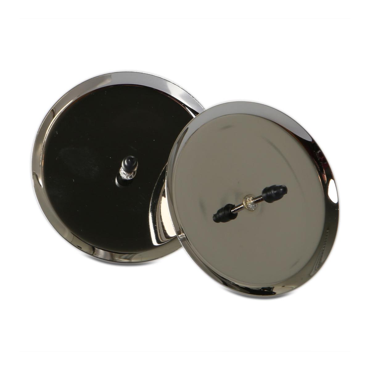 Kerzenteller Metall silber