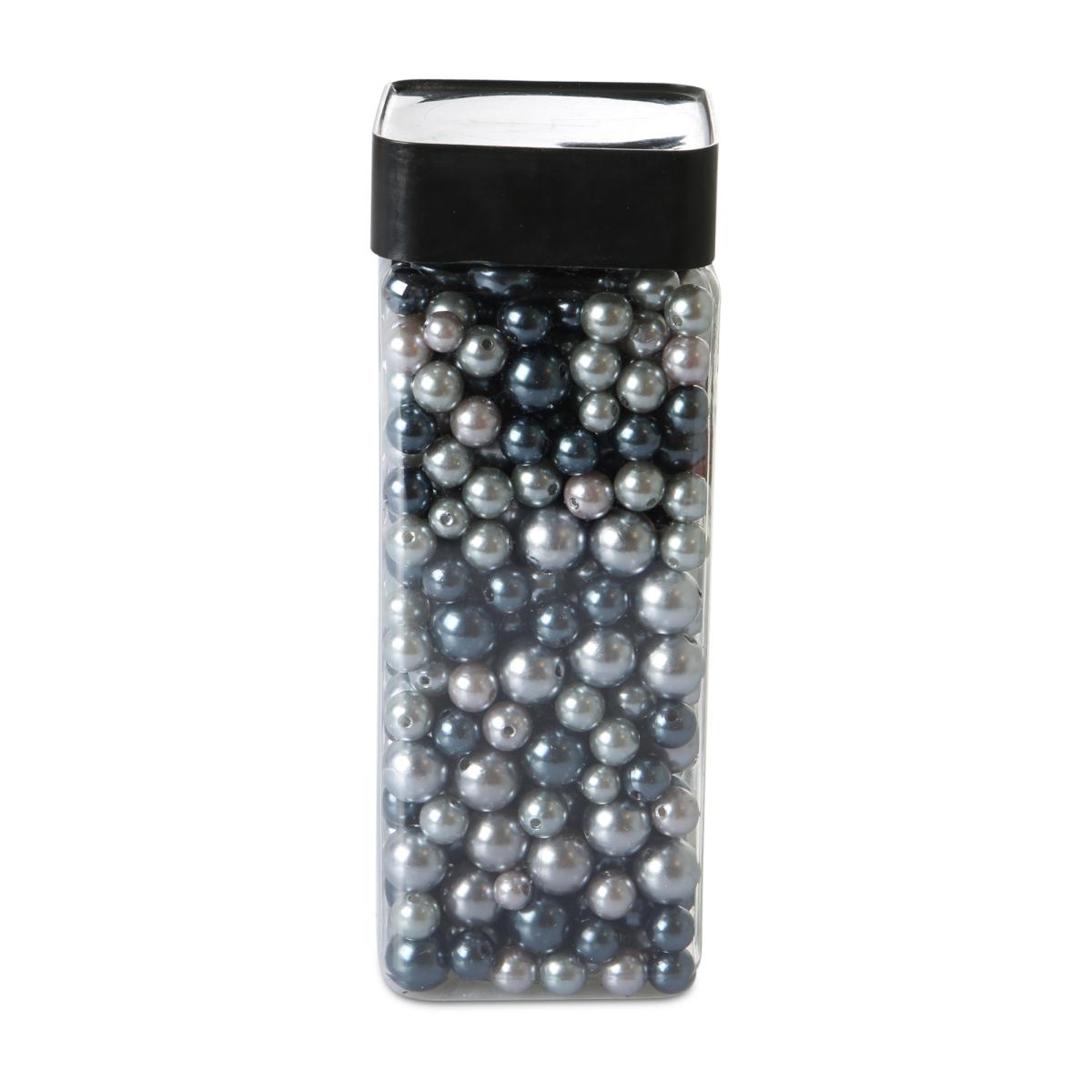 Perlen gemischt 8/10/14mm 300g silber