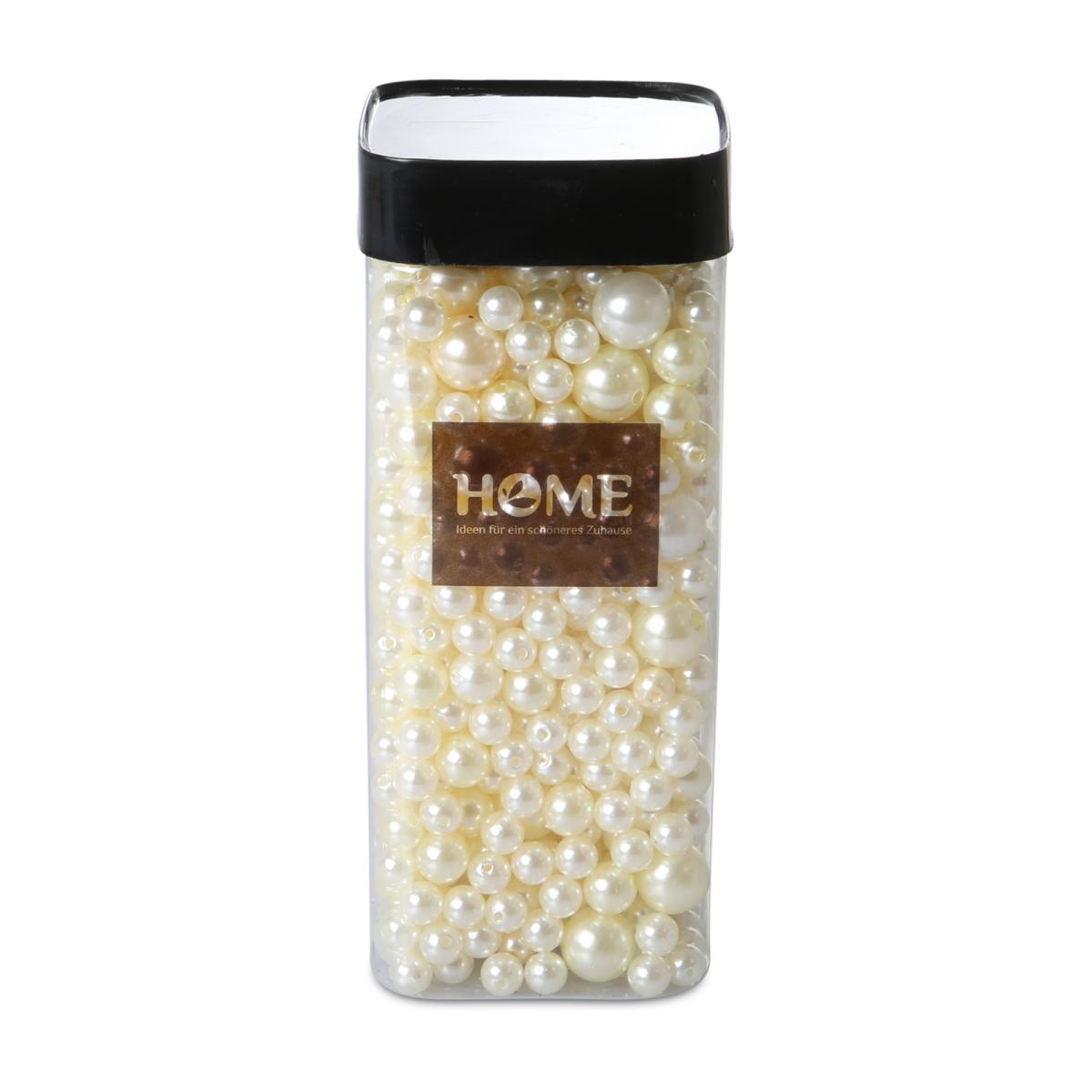 Perlen gemischt 8/10/14mm 300g creme