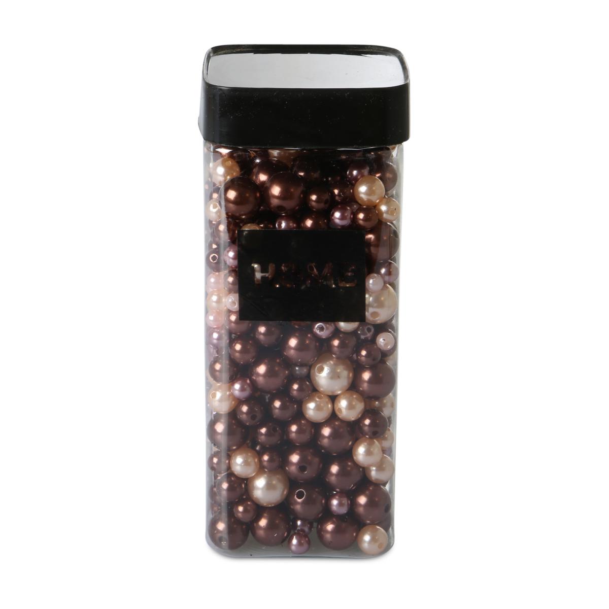 Perlen gemischt 8/10/14mm 300g braun