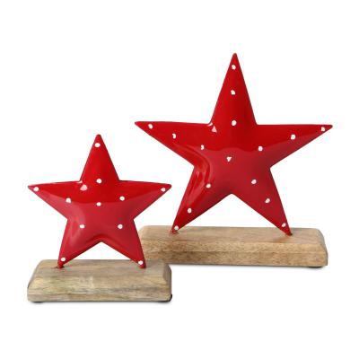 Stern-Aufsteller rot