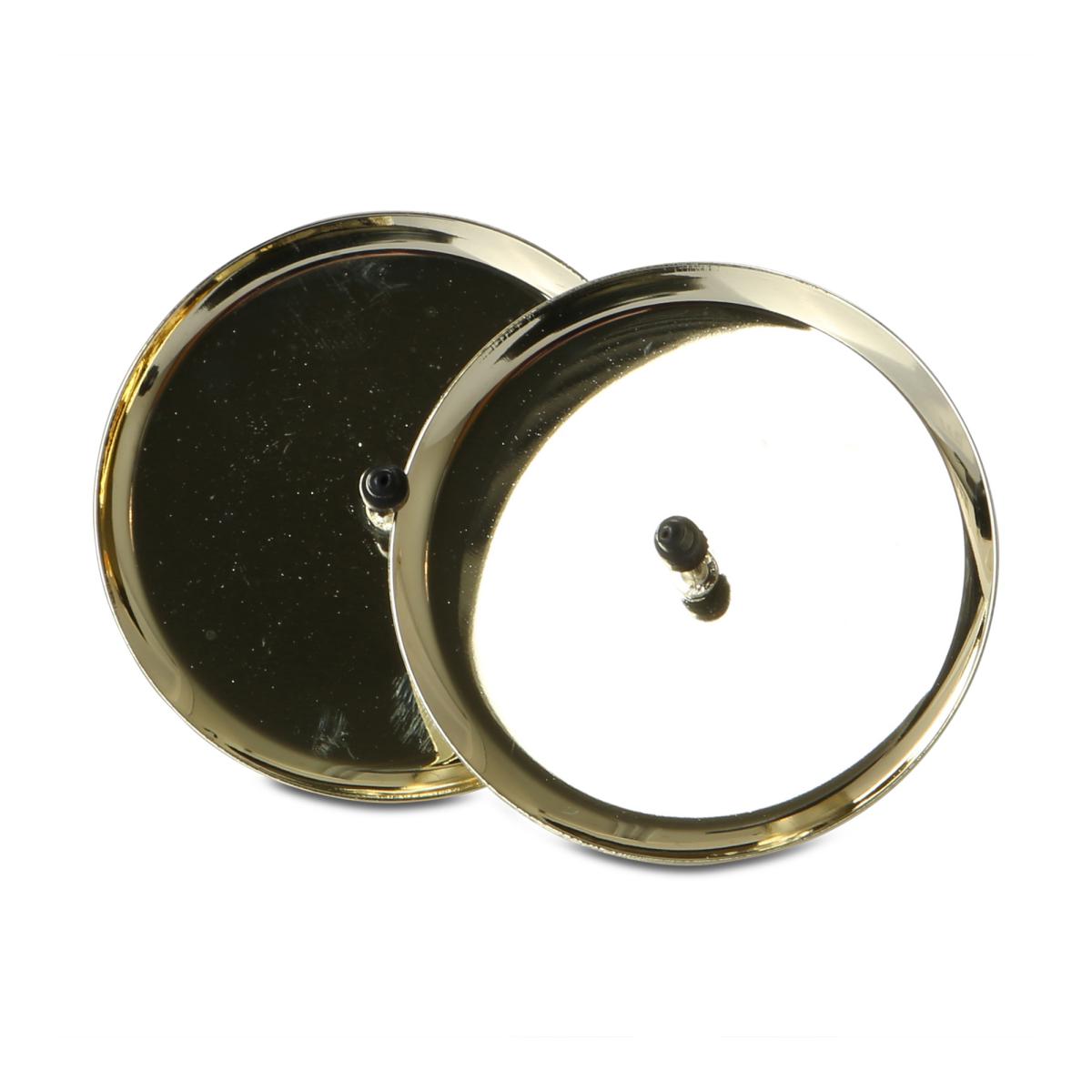 Kerzenteller Metall gold