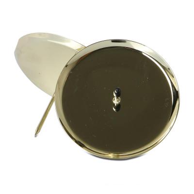 Kerzenteller Metall gold