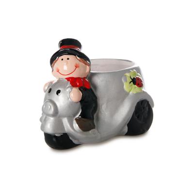 Topf Schornsteinfeger auf Roller für 6er