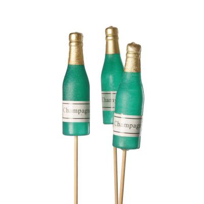 Champagner-Flasche 8cm am Stab