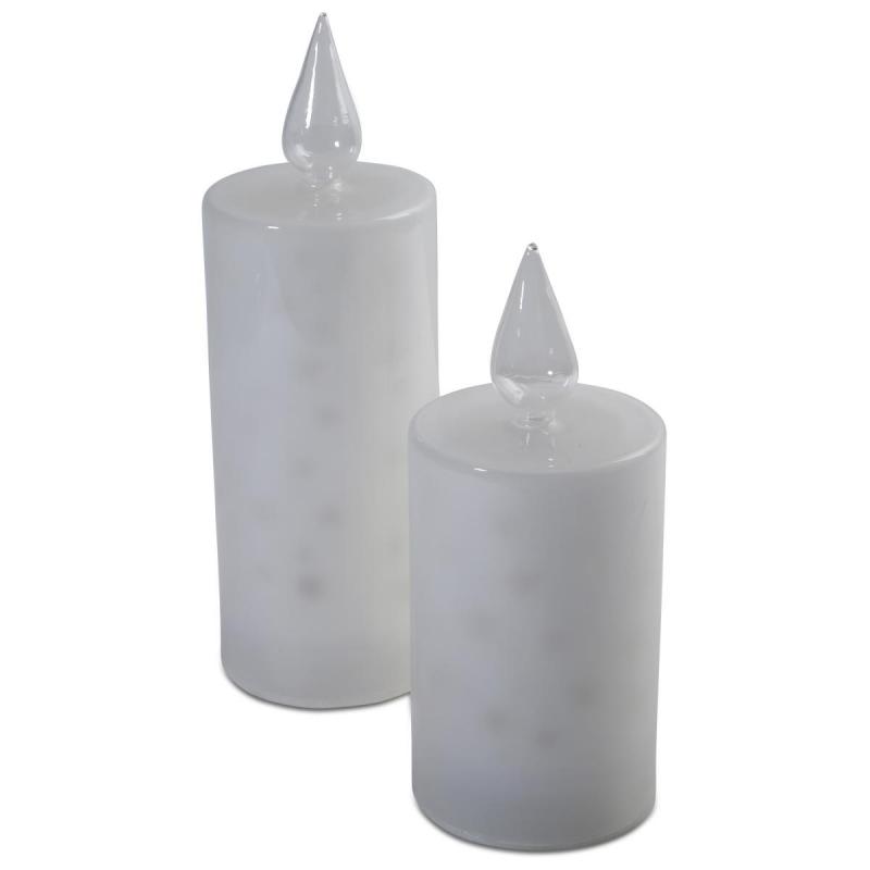 Glas mit Sternen LED