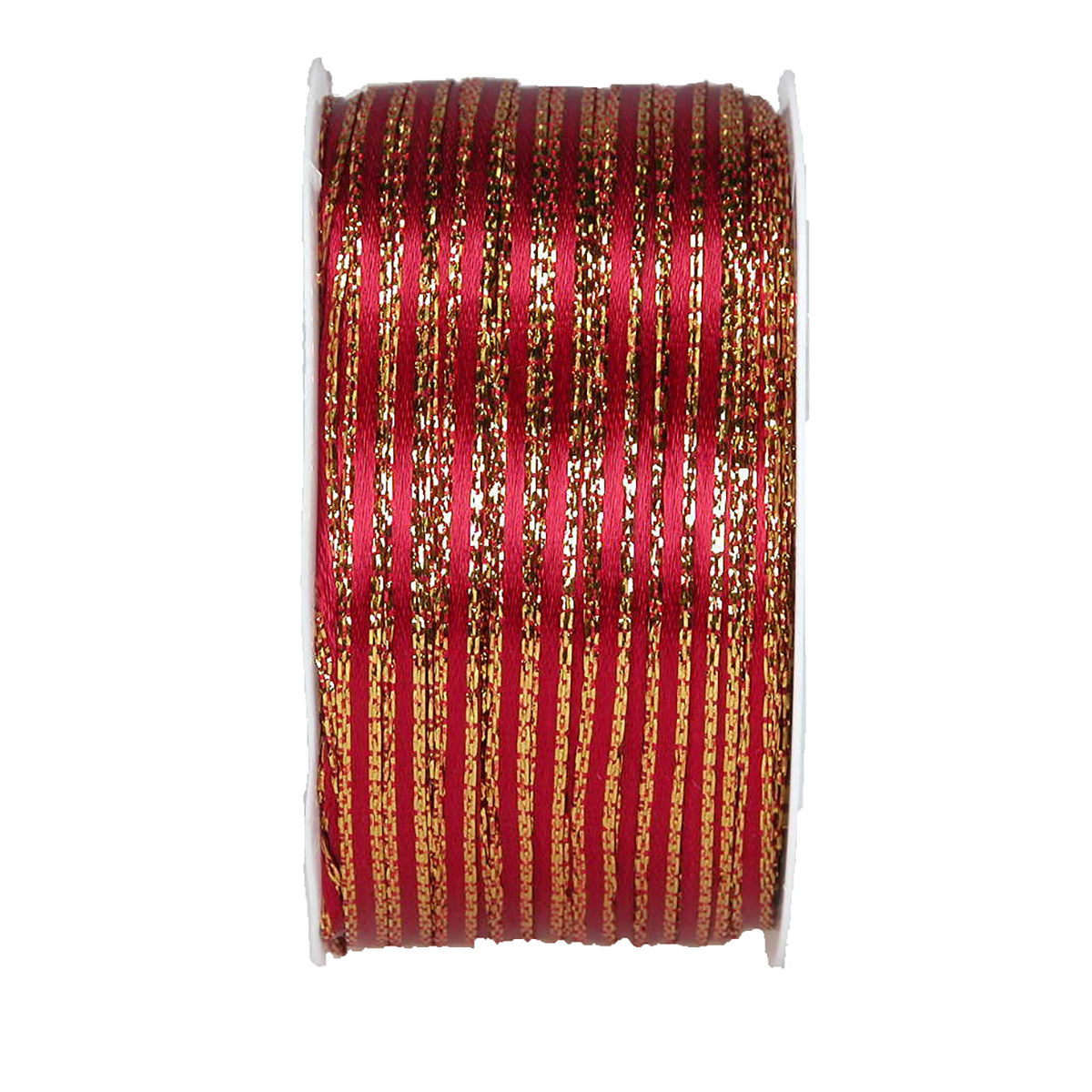 Double Face Satin bordo mit Goldkante