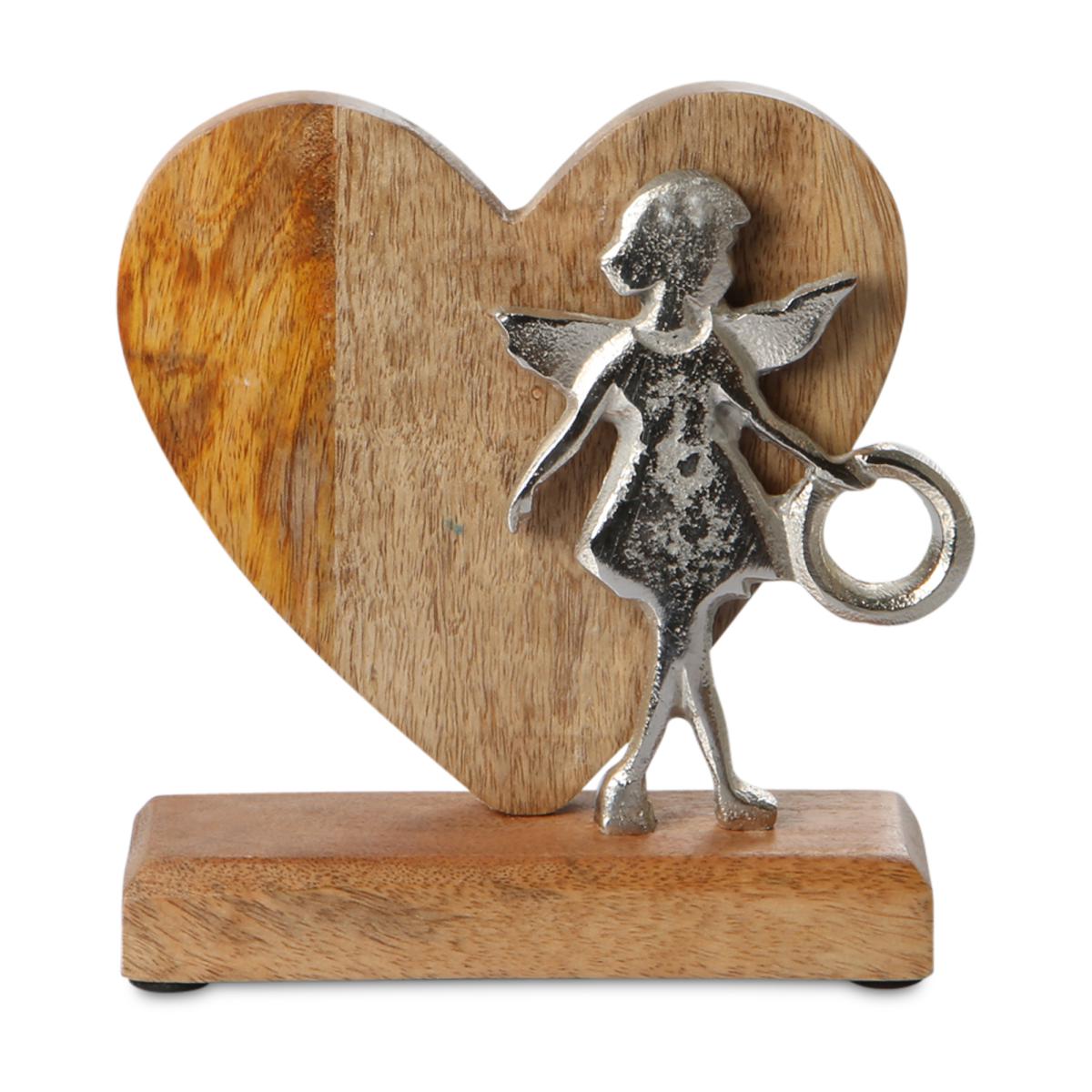 Herzaufsteller mit Engel