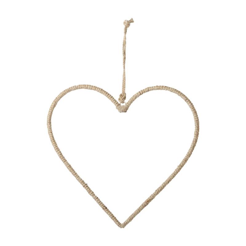 Herz Hänger aus Jute