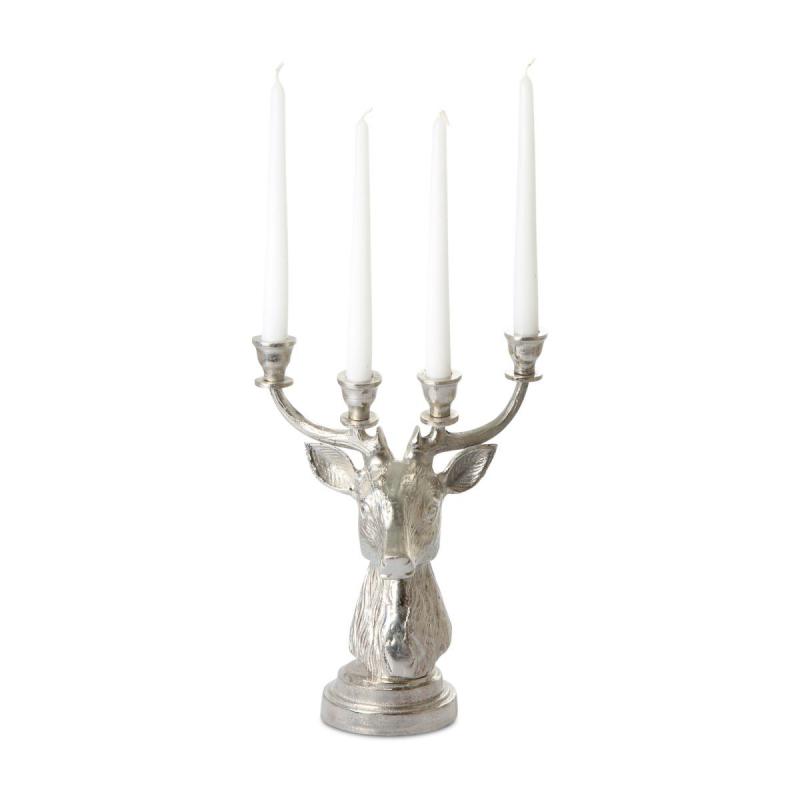 Kerzenleuchter Hirschkopf