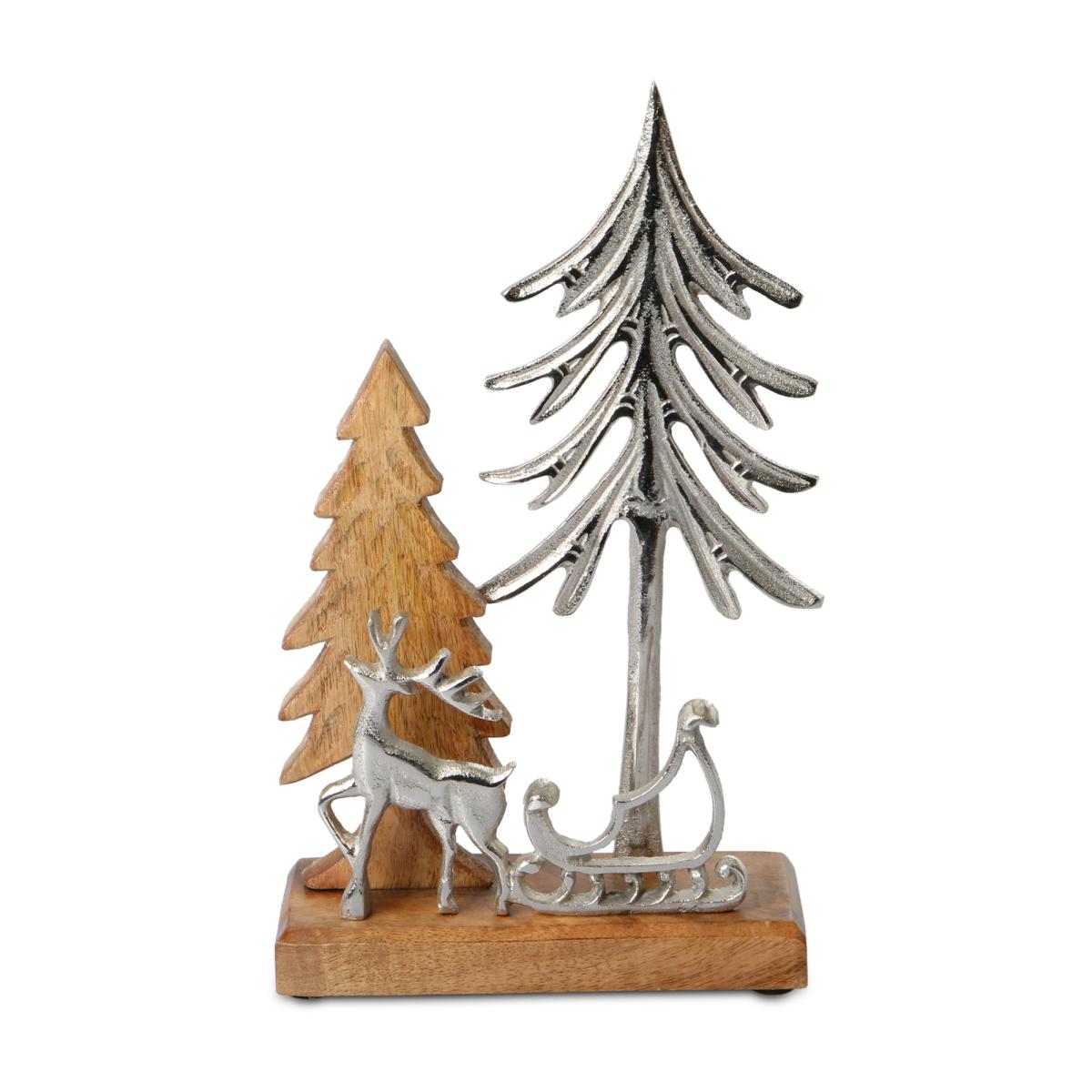 Baumaufsteller mit Hirsch