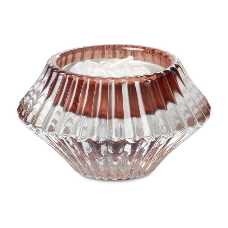 Teelicht gerillt rot