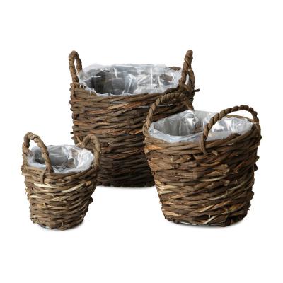 Weiden Pflanzkorb mit Henkel