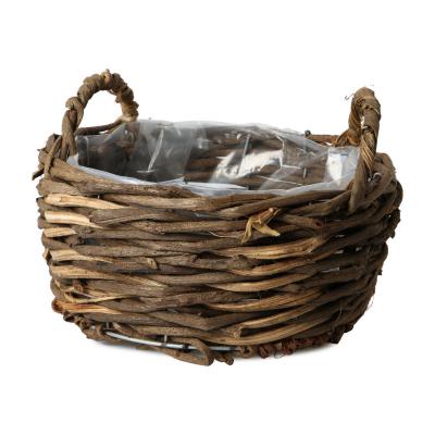 Weiden Pflanzkorb mit Henkel