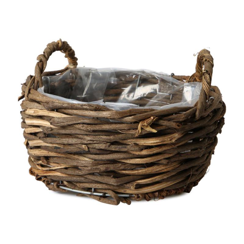 Weiden Pflanzkorb mit Henkel