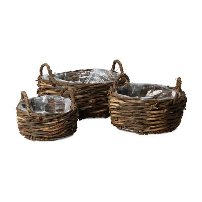 Weiden Pflanzkorb mit Henkel