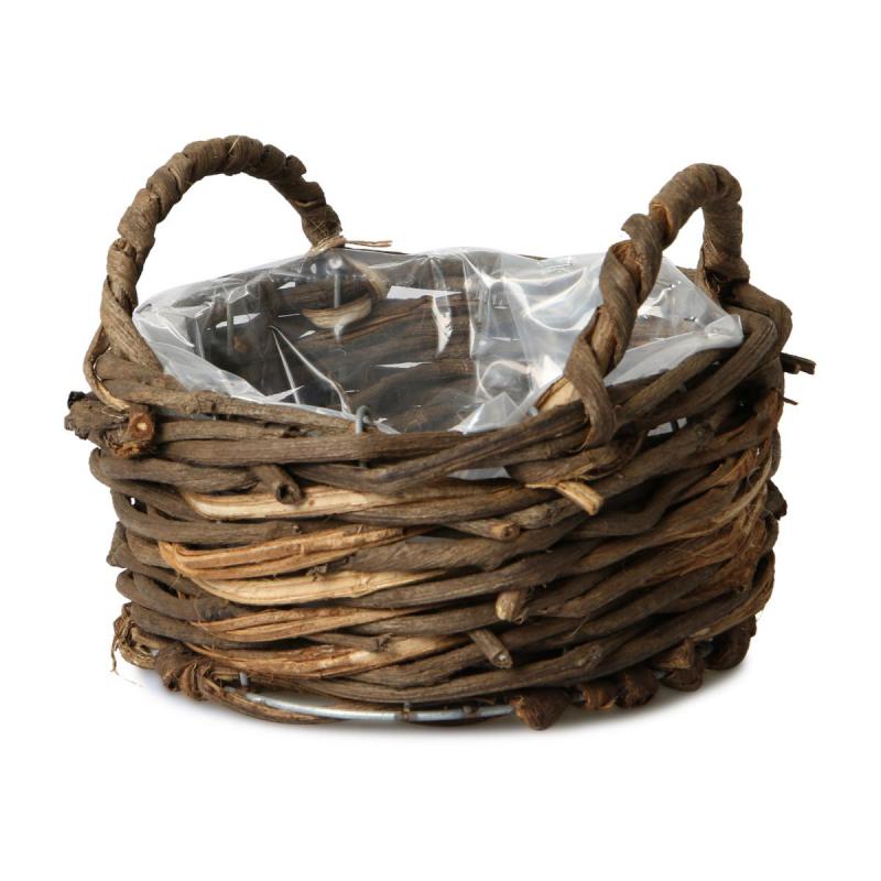 Weiden Pflanzkorb mit Henkel