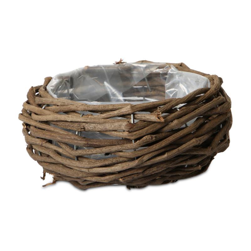 Weidenpflanzgefäß rund