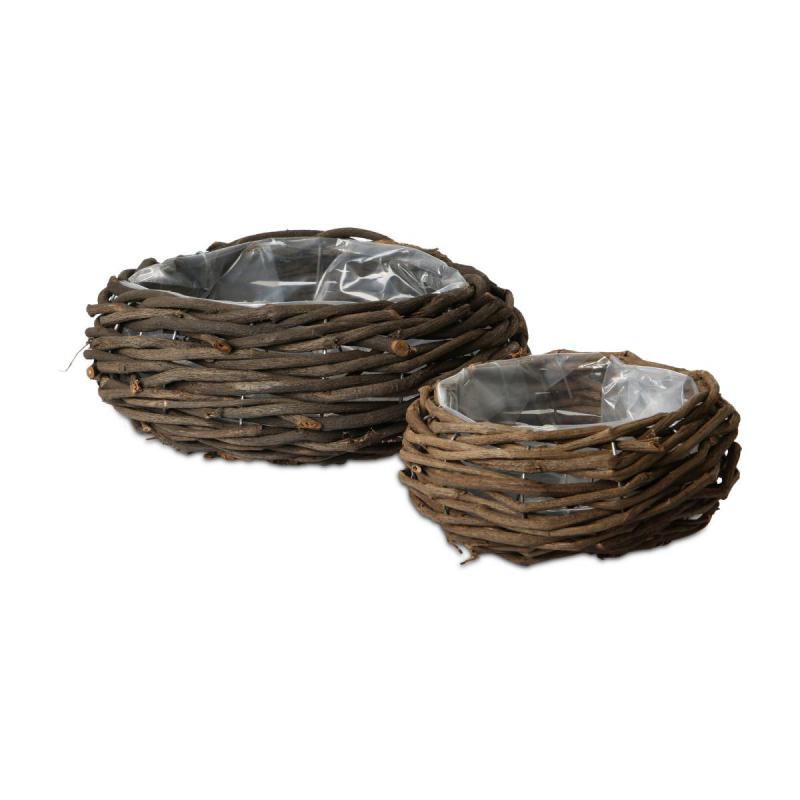 Weidenpflanzgefäß rund