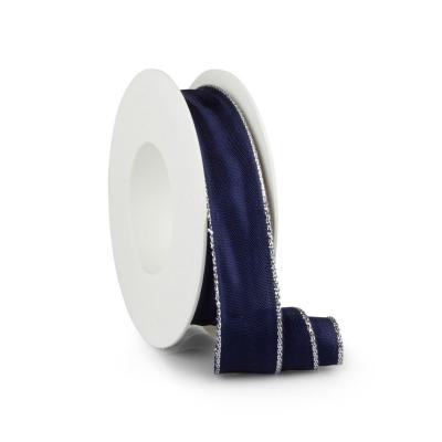 Goldkante dunkelblau-silber