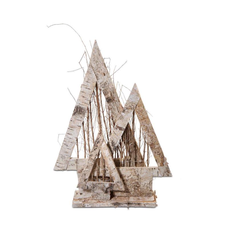 Tannenbäume mit Beleuchtung