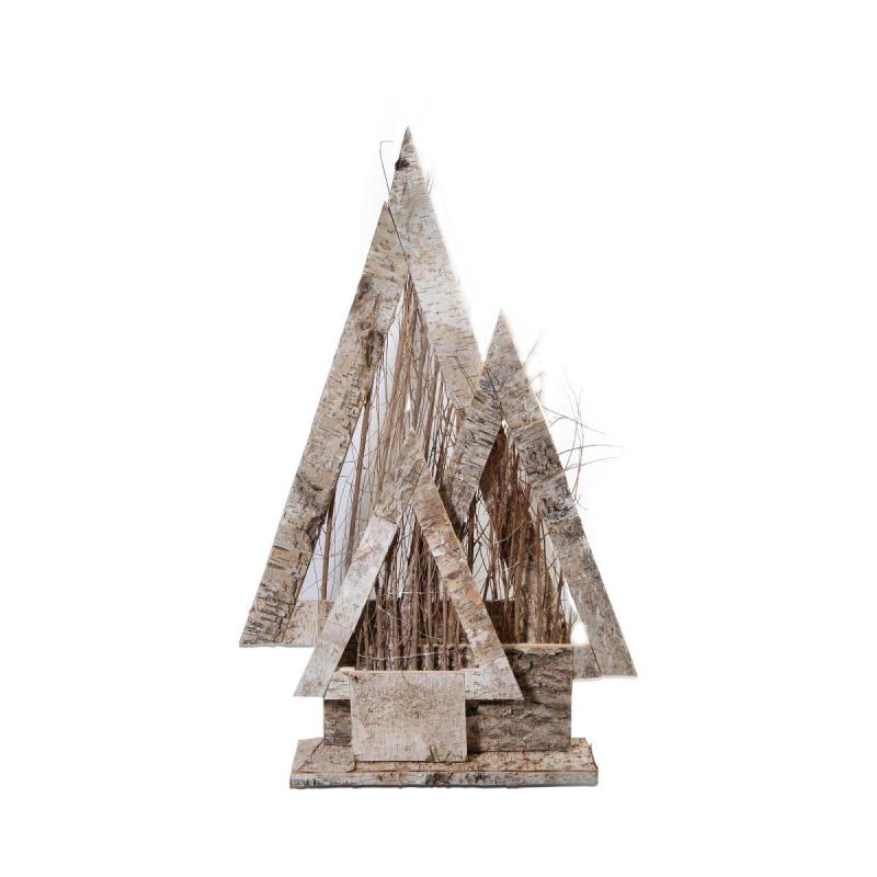 Tannenbäume mit Beleuchtung