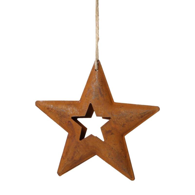 Rostoptik aufhänger Stern