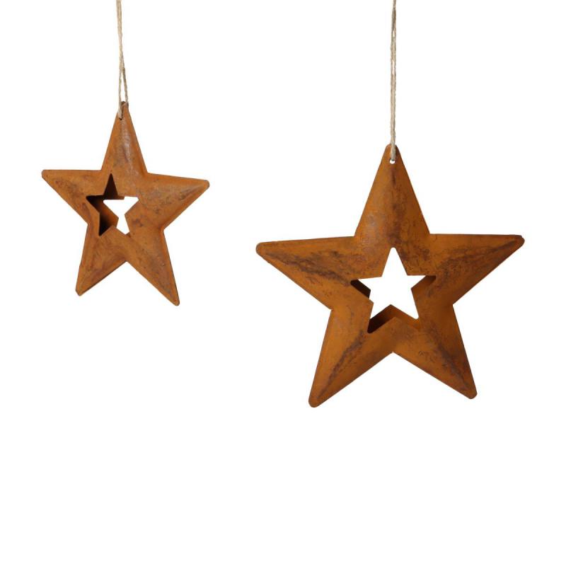 Rostoptik aufhänger Stern