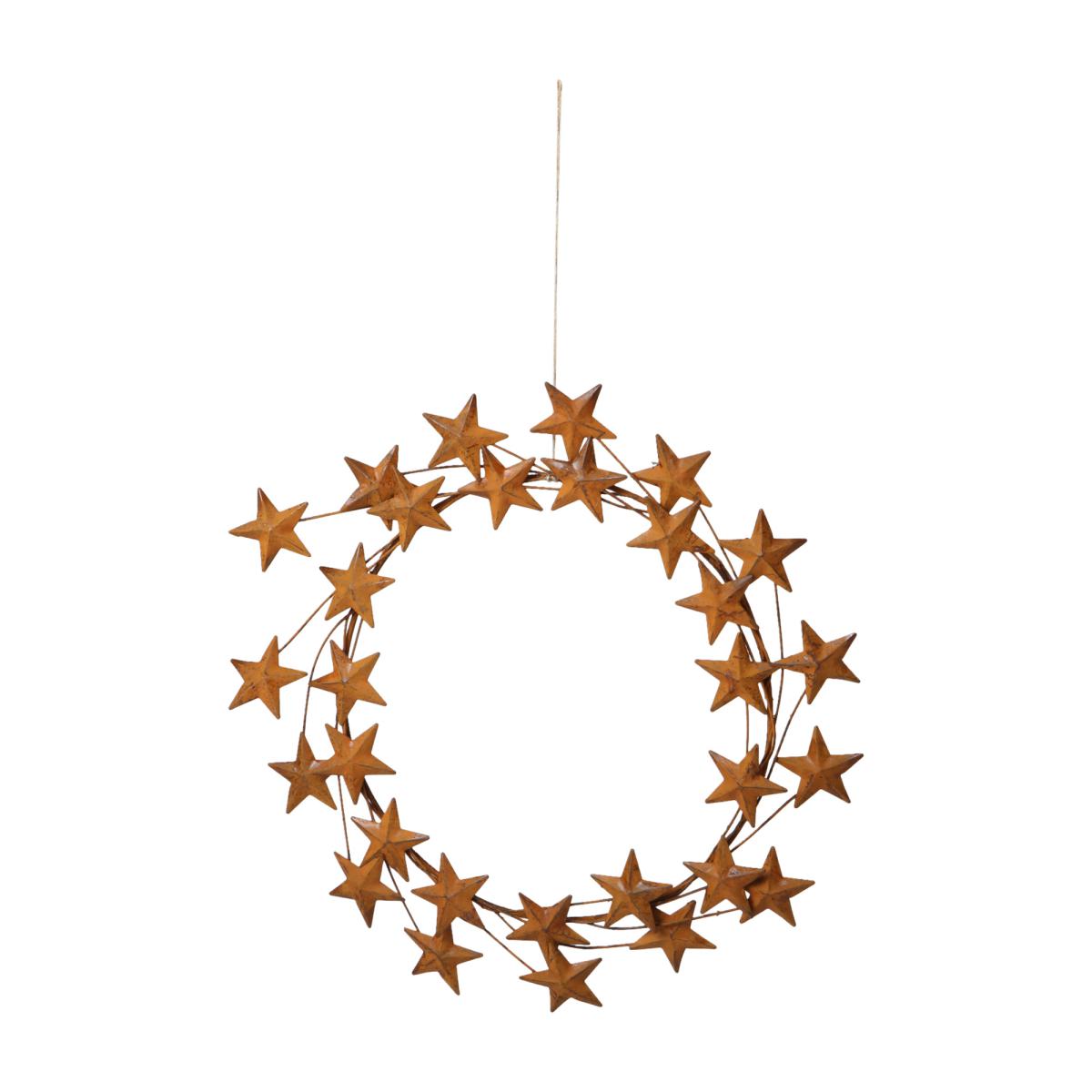 Metall-Sternkreis rostoptik